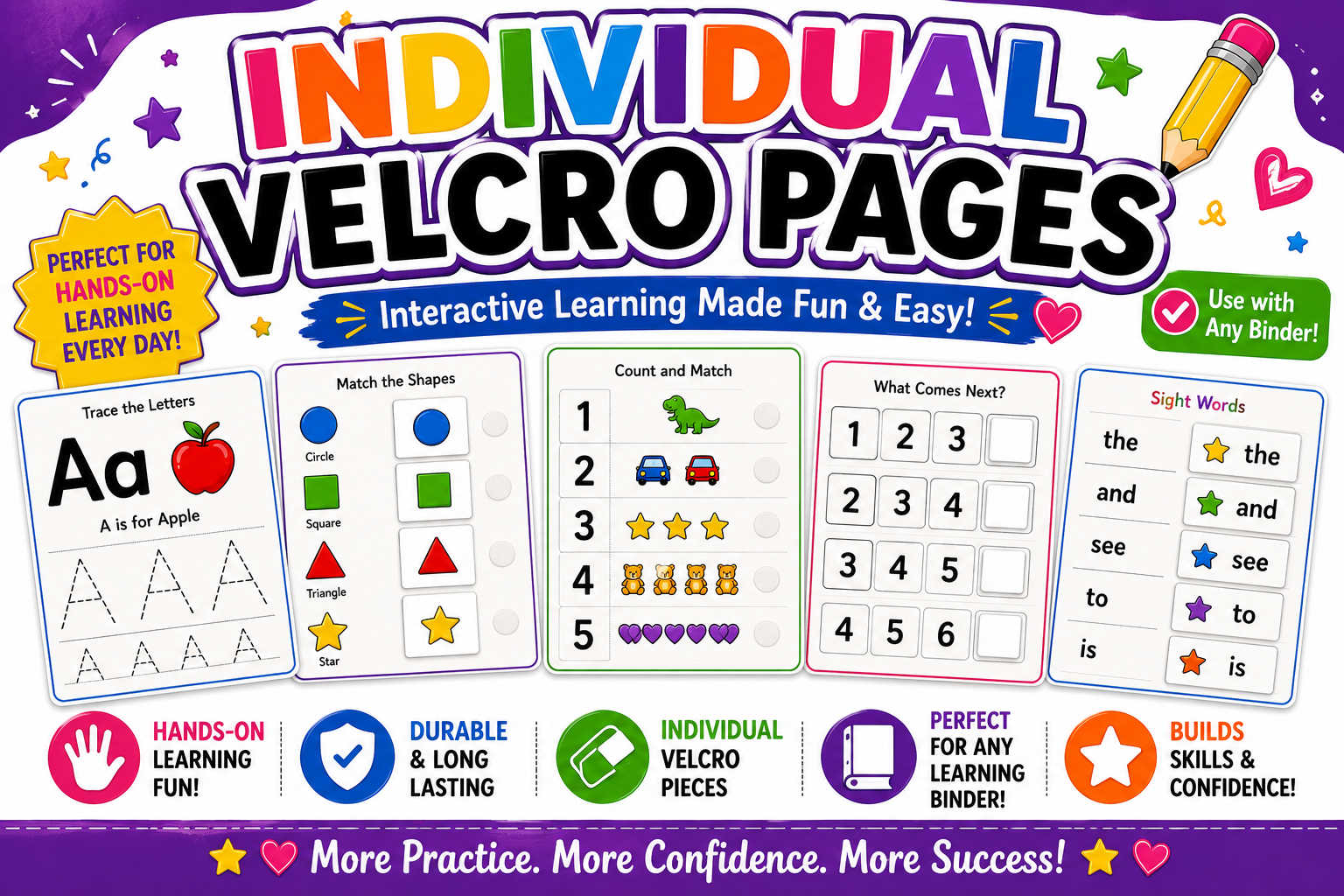 Individual Velcro Pages