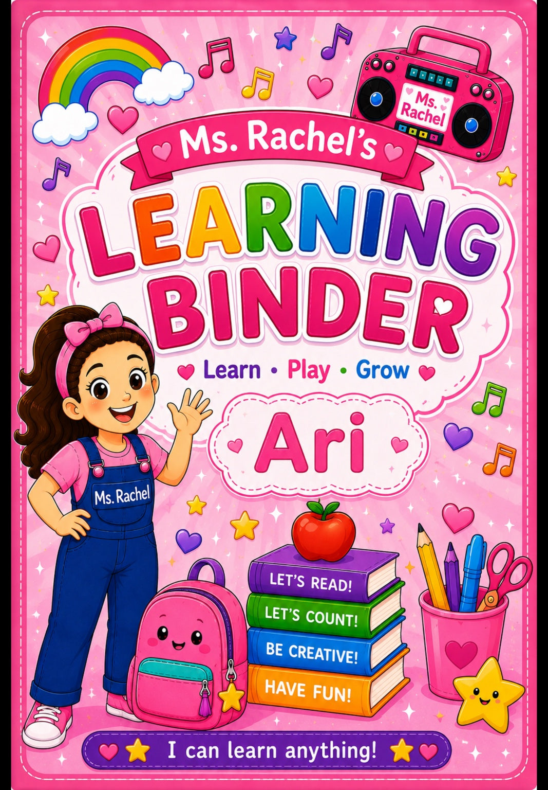 Custom Learning Binder